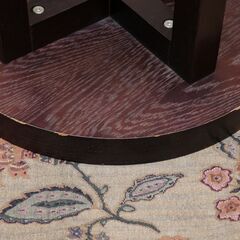 ≪zyt2523ジ≫ 遠藤照明 アビタスタイル 小型サイドテーブル ラブリエ13 オーク突板/ウェンジ 直径40cm 円形/丸テーブル/おしゃれ/中古家具/宮城県仙台市 71023-01の画像