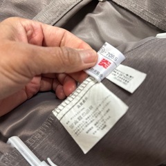 防炎　2枚組グレー色カーテンの画像