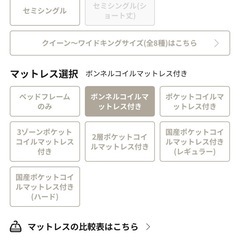 RASIK シングルベッド　マットレス付きの画像