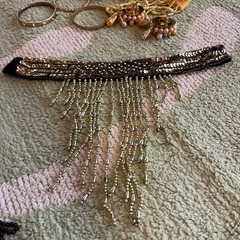 社交ダンス用イヤリング、チョーカー、ばんぐふバングルの画像