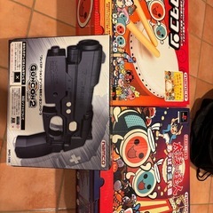 PS2 本体　ソフト　タタコン　ガンコンせっセットの画像