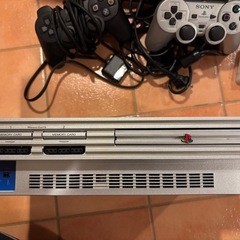 PS2 本体　ソフト　タタコン　ガンコンせっセットの画像
