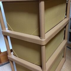 衣装ケース 茶色の画像