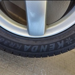プジョー用ホイールバリ山スタッドレス付きの画像