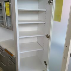 J1731【リユースのサカイ柏店】NITORI　ニトリ　スリム食器棚　コパン40GD-WH ホワイト　クリーニング済　の画像
