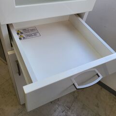 J1731【リユースのサカイ柏店】NITORI　ニトリ　スリム食器棚　コパン40GD-WH ホワイト　クリーニング済　の画像