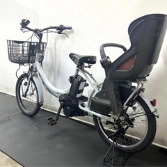 1年保証 送料無料　ブリヂストン　ビッケ　20インチ　水色　電動アシスト自転車　g1105の画像