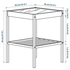 IKEA サイドテーブル　ネスナの画像