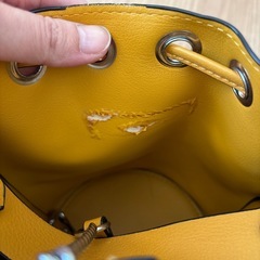 【無料】ZARA 巾着バッグ　チェーンバッグの画像