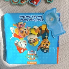 パウパトロール　お風呂で遊ぶ絵本　吸盤付きキャラクターの画像
