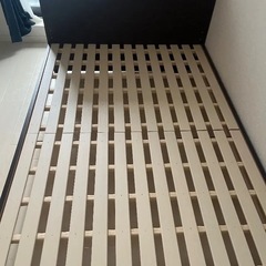 ニトリ　セミダブル　ベッドフレーム(ヴァイン DBR LEG) の画像