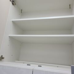 J1732【リユースのサカイ柏店】大型収納棚　キャビネット ホワイト　クリーニング済　の画像