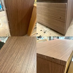 ニトリ NITORI HIGH CHEST FOW2 80HC MBR 5段タンス チェスト 衣類収納　収納家具 洋服タンス ハイチェスト 整理タンス 箪笥 ブラウンの画像