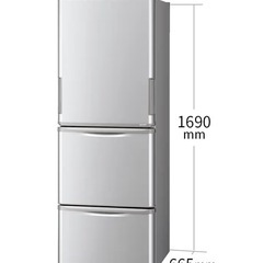 シャープ 冷蔵庫 幅60cm 350L SJ-W358K-S プラズマクラスター(奥行66.5cm)の画像