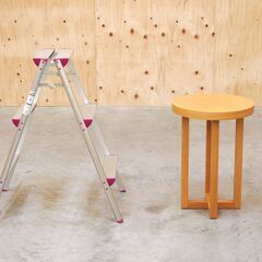 ≪zyt2524ジ≫ 遠藤照明 アビタスタイル 小型サイドテーブル ラブリエ13 オーク突板/ナチュラル 直径40cm 円形/丸テーブル/おしゃれ/中古家具/宮城県仙台市 71023-02の画像