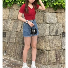 透かし編みニット カーディガンの画像