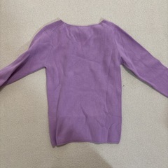 ELLE エル　ラベンダー Vネックニット ブラウス　38の画像