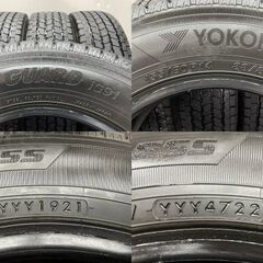 YOKOHAMA ice GUARD iG91 155/80R14 88/86N LT 14インチ スタッドレス 4本 21～22年製 プロボックス サクシード等　(STN045)の画像