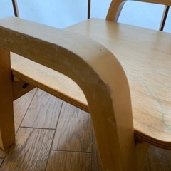 子ども用椅子　木製の画像
