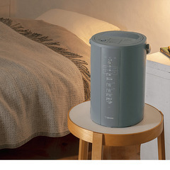 【極美品】★在庫限定品★象印スチーム式加湿器EE-DC50グレーお手入れ簡単長時間加湿の画像