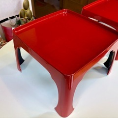 お膳台 塗り製品 2個の画像