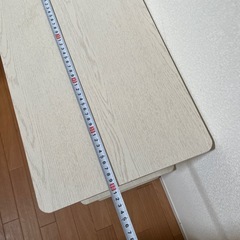 2段棚　木目調　ホワイト　カラーボックス　の画像