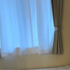 すぐにお渡し可能！ニトリ　カーテン　レース　アイボリーの画像