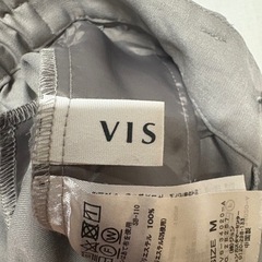 VIS ビス　ワイドパンツ　ストレートパンツ　グレーMサイズの画像