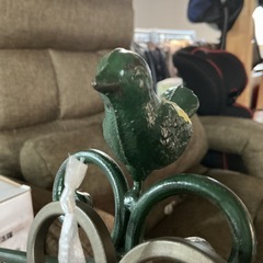 クックブックスタンド📚アイアン製アンティーク✨レトロおしゃれ🌷ヴィンテージ重り付き❗️レシピスタンド色落ちあり💦緑の画像