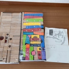 木製ビー玉ころがしつみきセットの画像