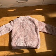 まだフワフワ　フリース　110サイズ　アウター　USED の画像