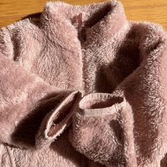 まだフワフワ　フリース　110サイズ　アウター　USED の画像