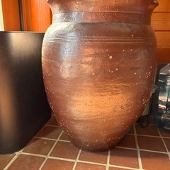 ガーデニング　壺　骨董の画像