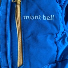 mont-bell ダウンベスト リバーシブル　青・黄の画像