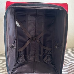 旅行バッグ赤の画像