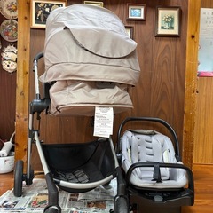 ベビーカー&チャイルドシートセット（トラベルシステム）の画像