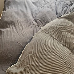 掛け布団 シングル グレーの画像