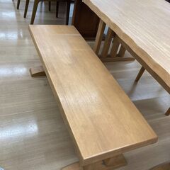 A-454【リユースのサカイ野々市店】ジモティ来店特価‼ ダイニングテーブルセット 椅子*1 ベンチ*1 クリーニング済みの画像