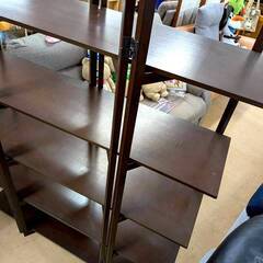 フリーラック オープンシェルフ 飾り棚 折りたたみ ブラウンの画像