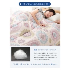 （シングルサイズ）薄手布団+ふわとろ布団カバーの画像