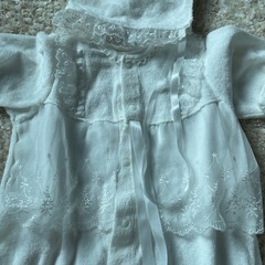 双子ちゃん　ホワイトセレモニードレス（帽子付き）の画像