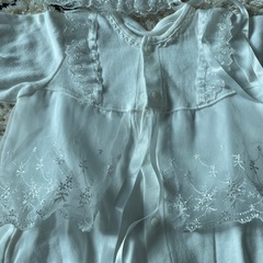 双子ちゃん　ホワイトセレモニードレス（帽子付き）の画像