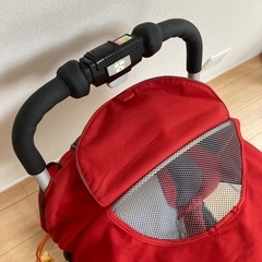 コンビ ベビーカー 赤 折りたたみ可能の画像