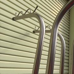 No.051物干し台　中古品グリーンきやっキャップの画像