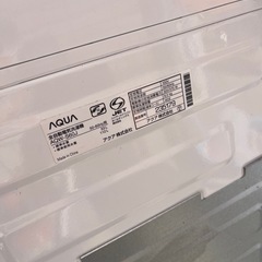 AQUA  洗濯機　6kg 2021年式の画像