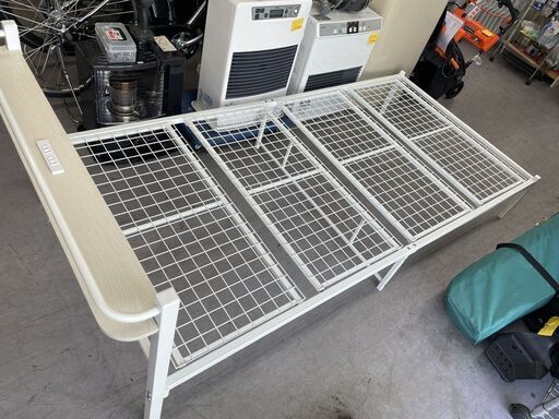 ニトリ パイプベッド コンセント付き マットレスセット Nスリープ シングル 幅98×奥行202×高さ71ｃｍ ホワイト 白 札幌市手