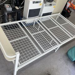 ニトリ パイプベッド コンセント付き マットレスセット Nスリープ シングル 幅98×奥行202×高さ71ｃｍ ホワイト 白 札幌市手稲区の画像