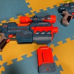 美品　2セット　電動　ナーフ　スポンジ銃の画像