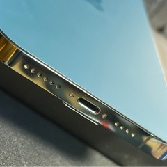 バッテリー画面新品 iPhone12promax パシフィックブルー 256GBの画像