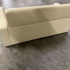 【購入者確定】【お持ち帰り限定】　訳あり　合皮ソファ2人掛け　商品番号:205の画像